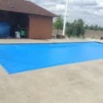 Light Blue Pool Cover