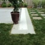 Pool Cover under potted plant